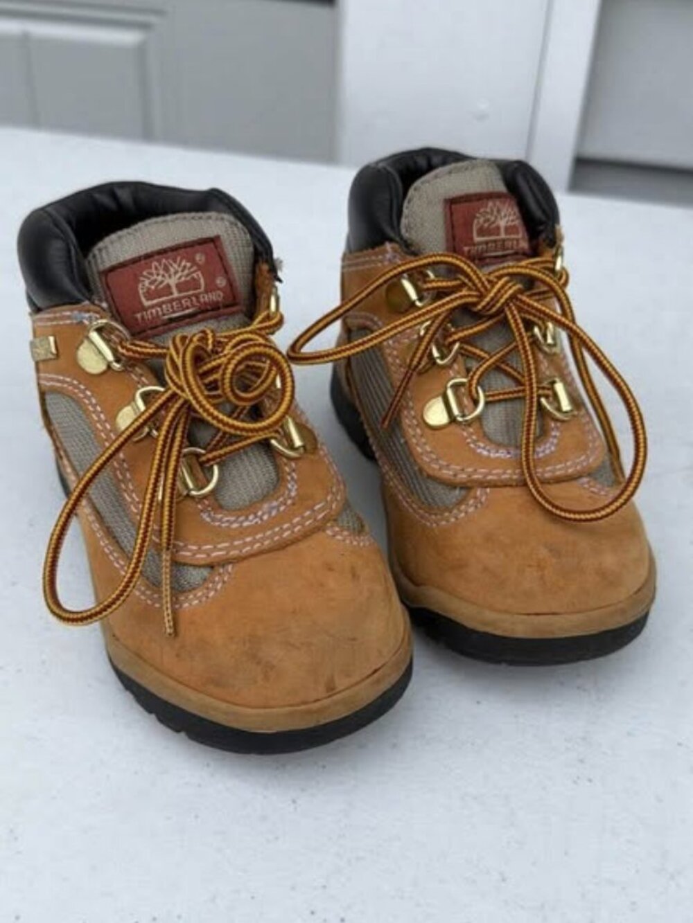 Timberland Toddler Premium Waterproof Boots Wheat Nubuck Size 9